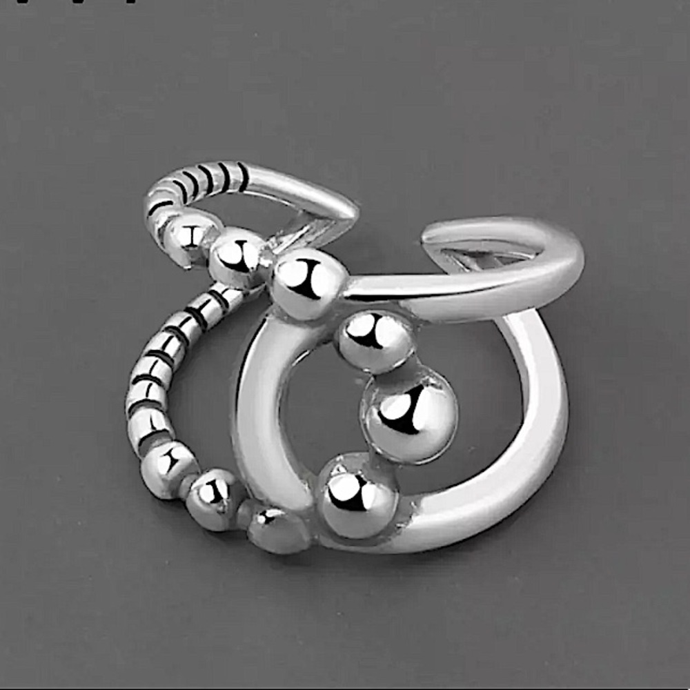 Sterling Silver Adjustable Size Ring